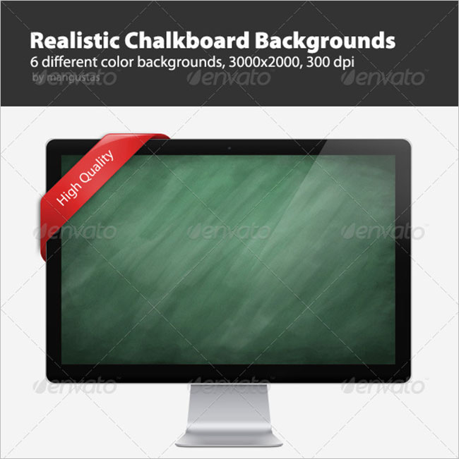 Realistic Chalkboard Background Design