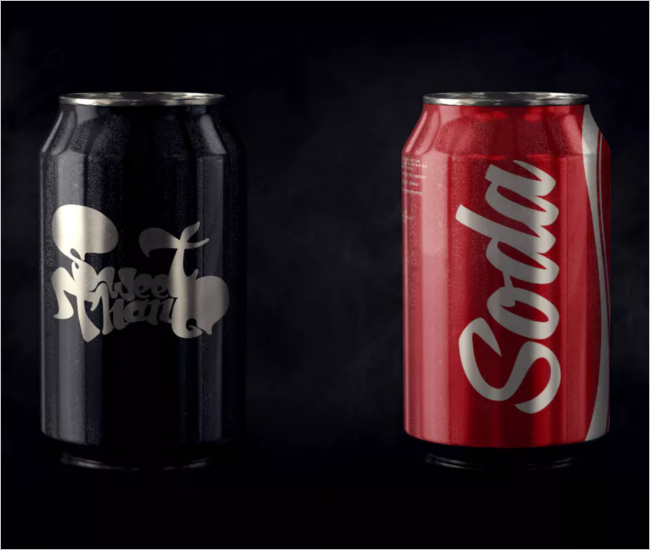 Soft Drink Can Mockup Design