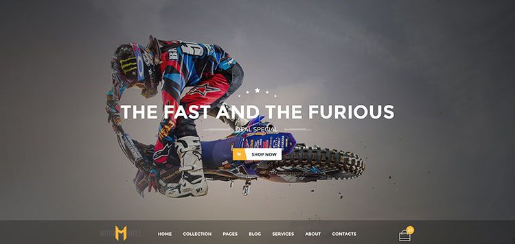 Sport Motorcycle WordPress Theme
