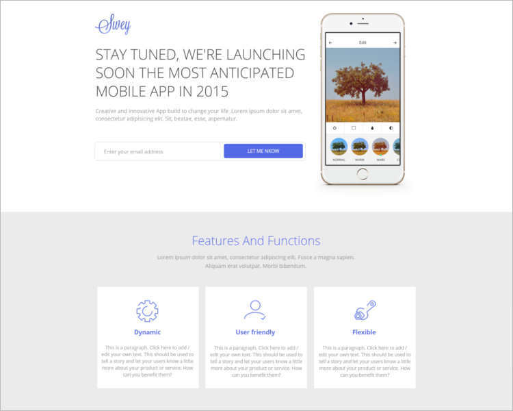 swey-coming-soon-landing-page-templates