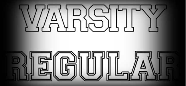 Varsity Letter Font Design
