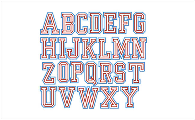 Varsity Sports Font Design