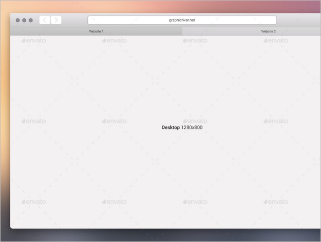 Web Browser Mockup Sketch