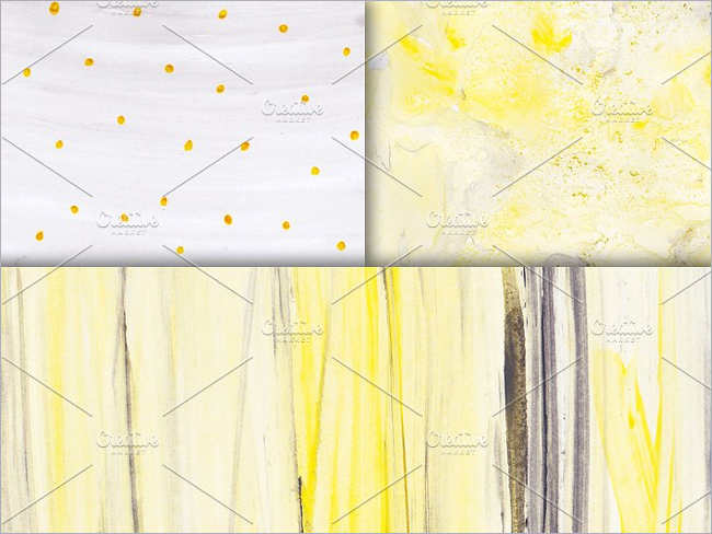 Yellow Gray Watercolor Texture Design