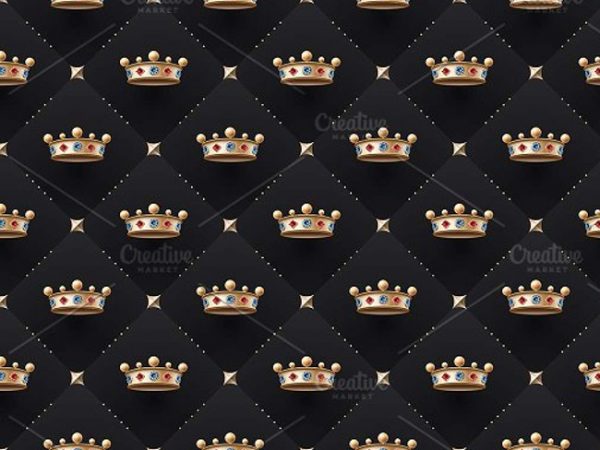 16+ Printable Gold Crown Patterns Free Designs | Creative Template