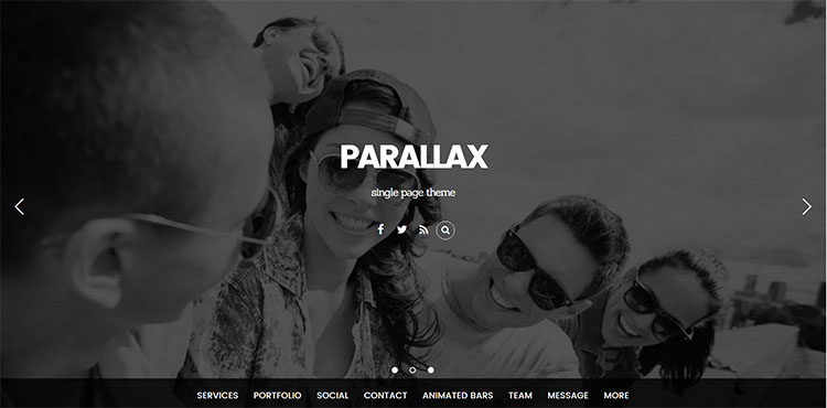 parallax scrolling wordpress Templates Free