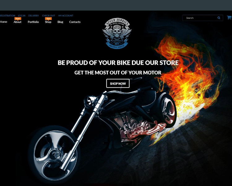 Bike Shop wordPress Templates