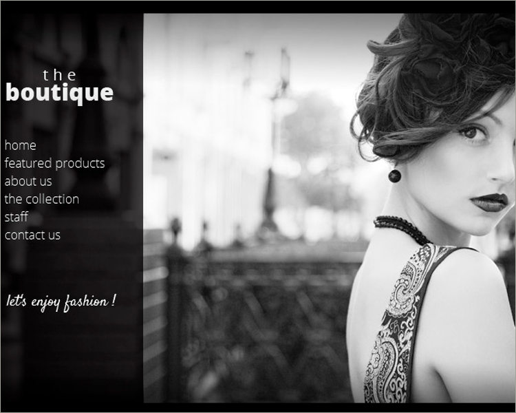 Boutique One Page Muse Theme