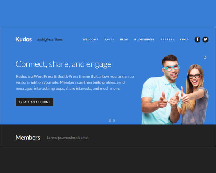 BuddyPress Business WordPress Template