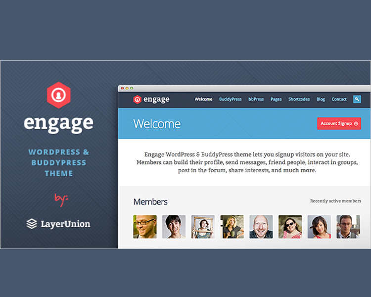 Buddypress WordPress Multisite Template