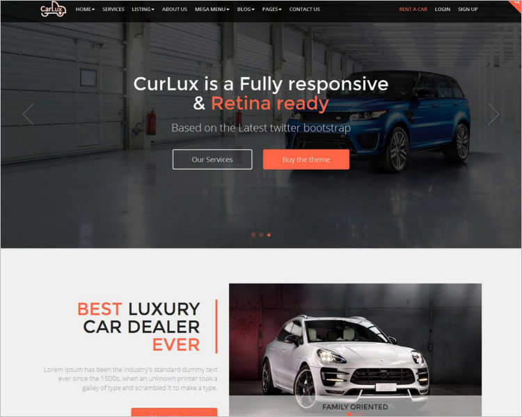 Car Dealer Website Builder template