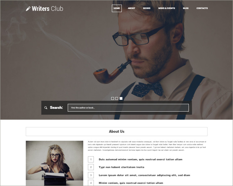 Copywriters WordPress Association Theme Templates