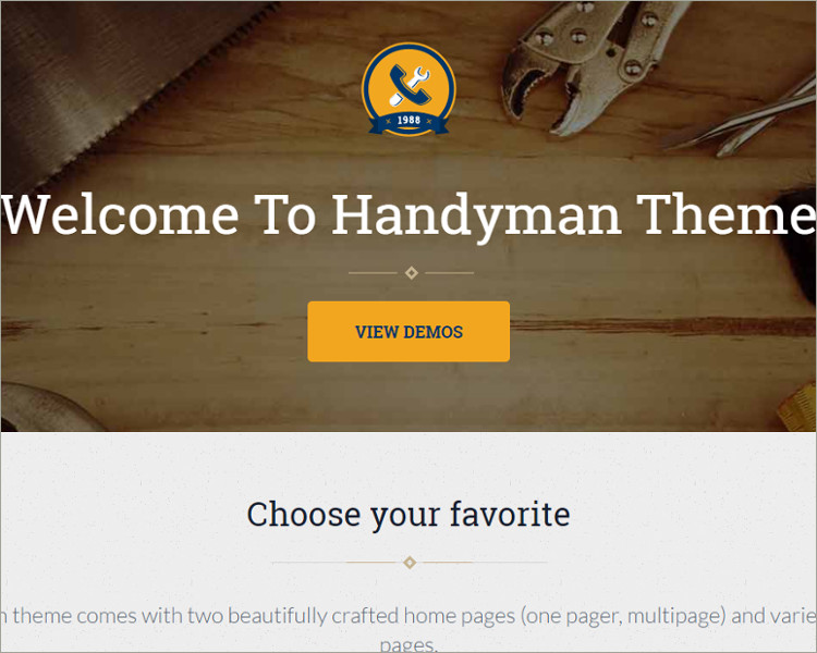 Craftsman Business WordPress Theme