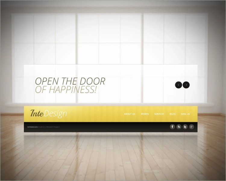 Download Interior Design Website Template
