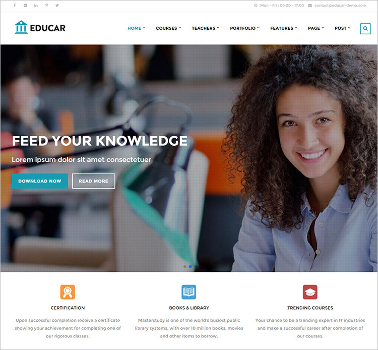 Education Drupal templates