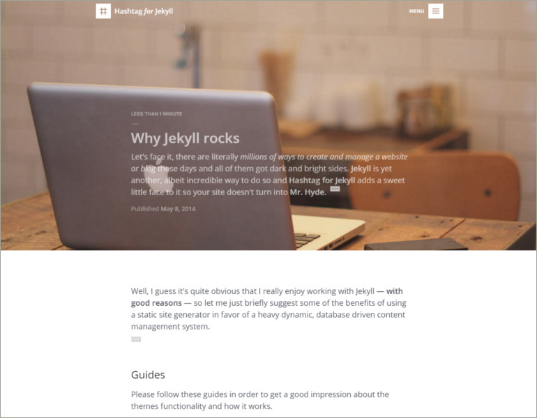 Elegant Jkyll Blog Theme