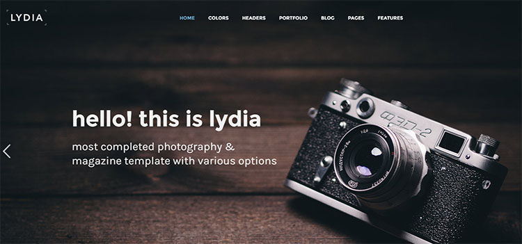 Elegant Photography Theme Templates
