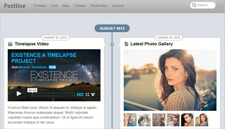 Facebook Style Post WordPress Templates