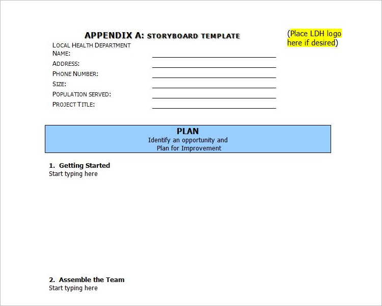 Free Storyboard TemplateÂ 
