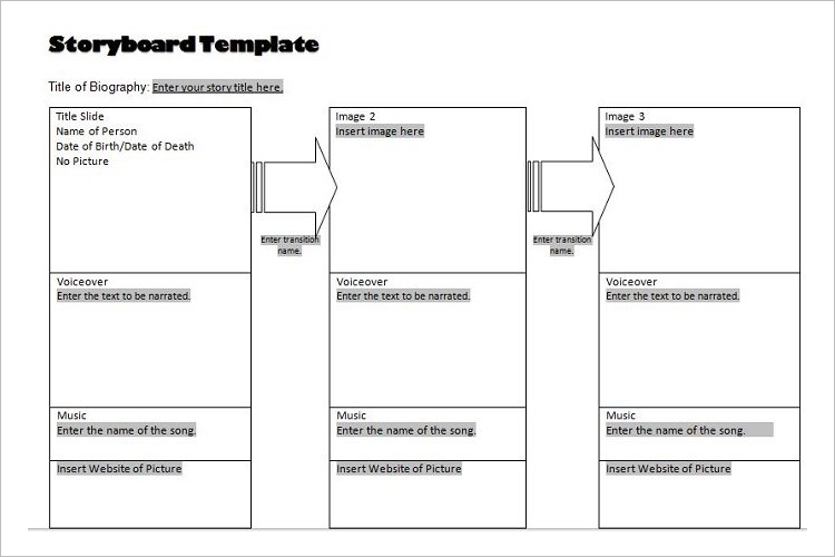 Free Storyboard Template Illustrator