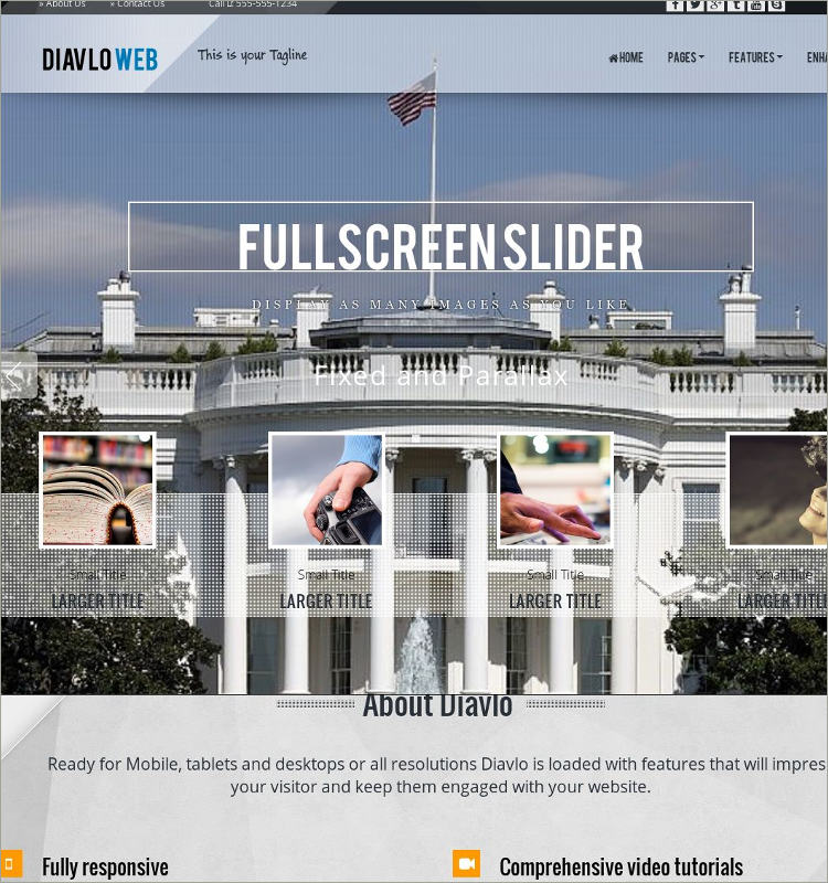 HD Patriotic WordPress Theme