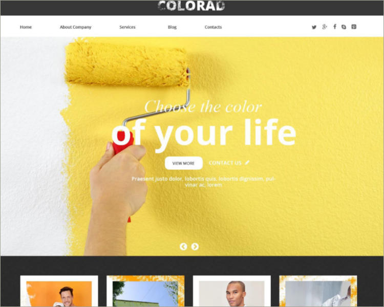 Interior Design Responsive Website Theme