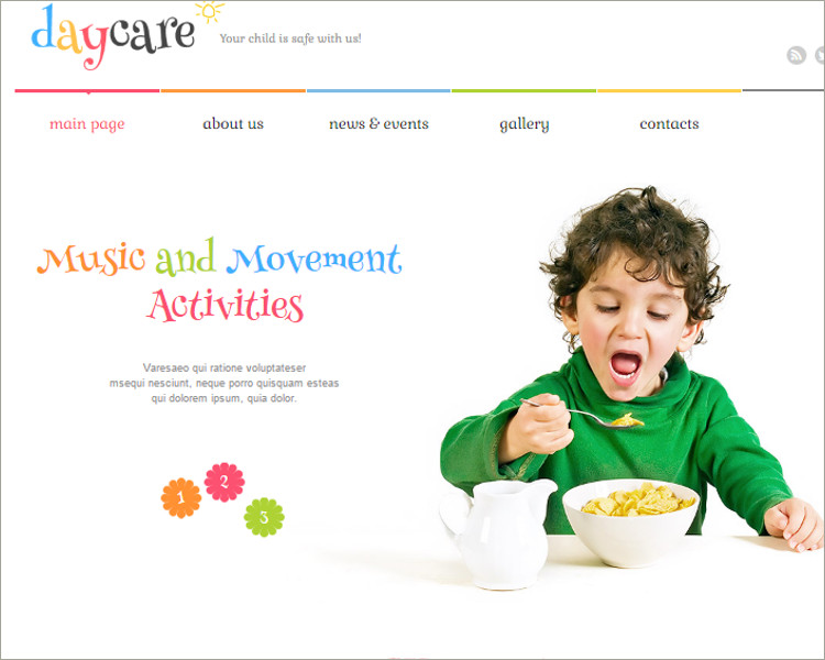 Kids Center Responsive WordPress Theme