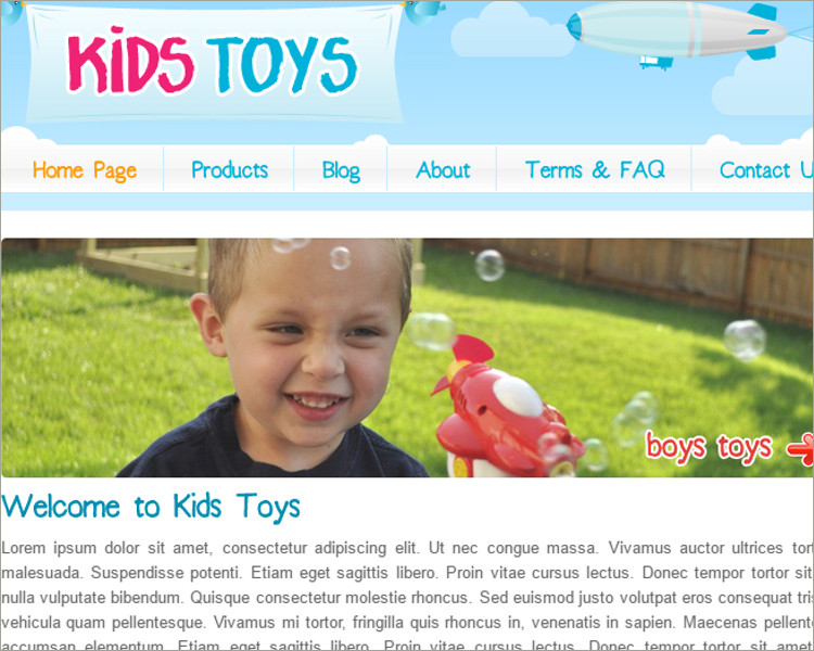 Kids Toys Shop WordPress