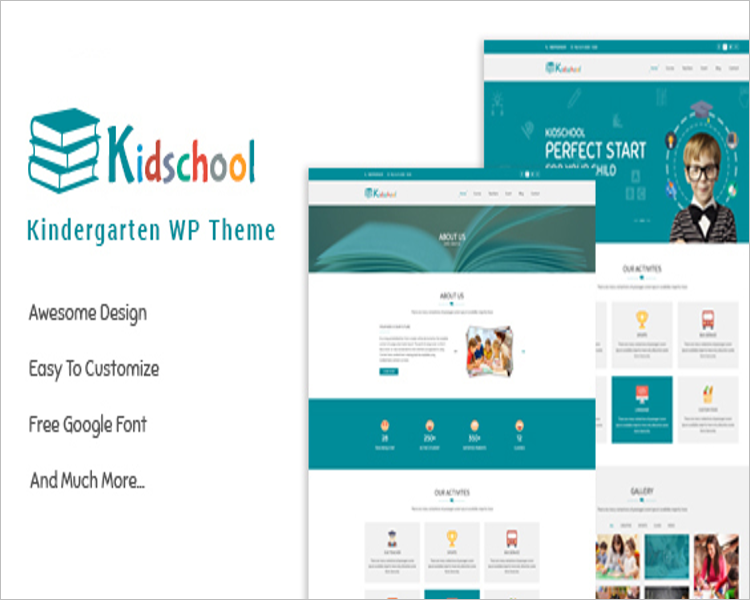 Kindergarten school WordPress Theme