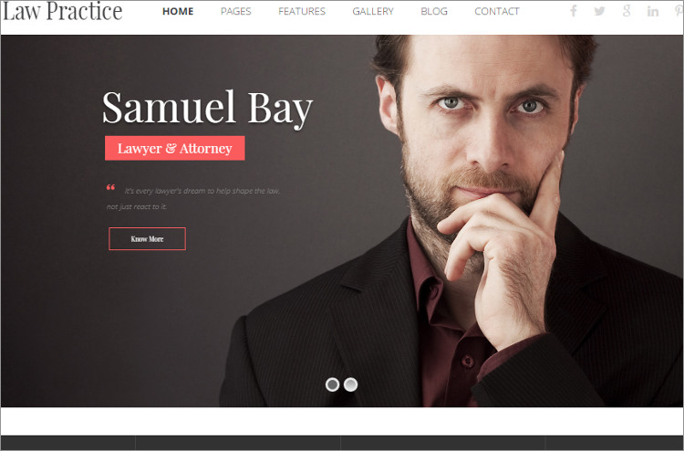 Law Pratice WordPress Templates