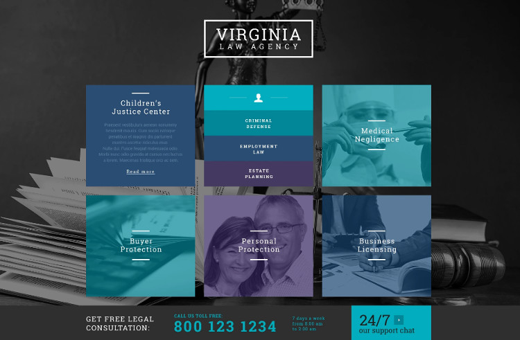 Law firm wordPress Design Theme