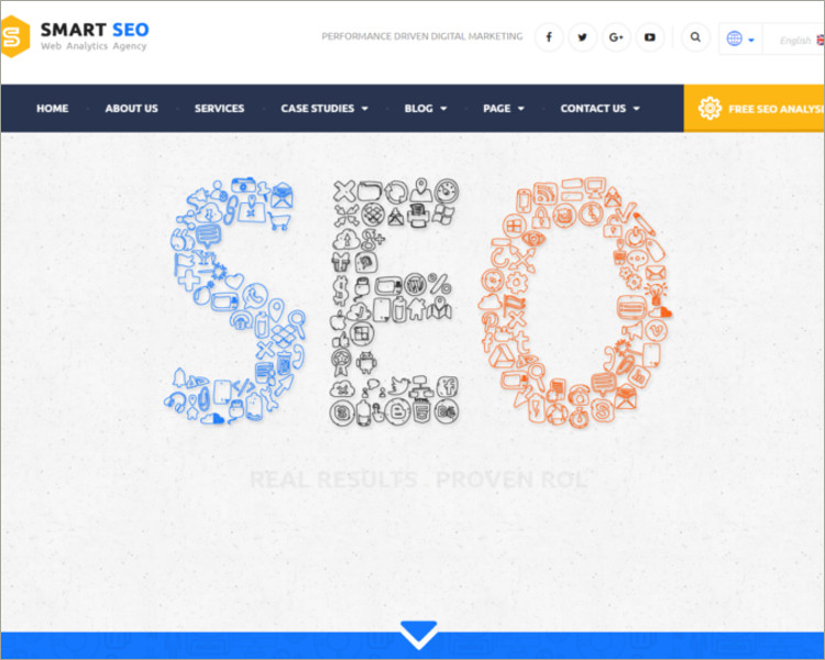 Modern SEO & Marketing WordPress Theme