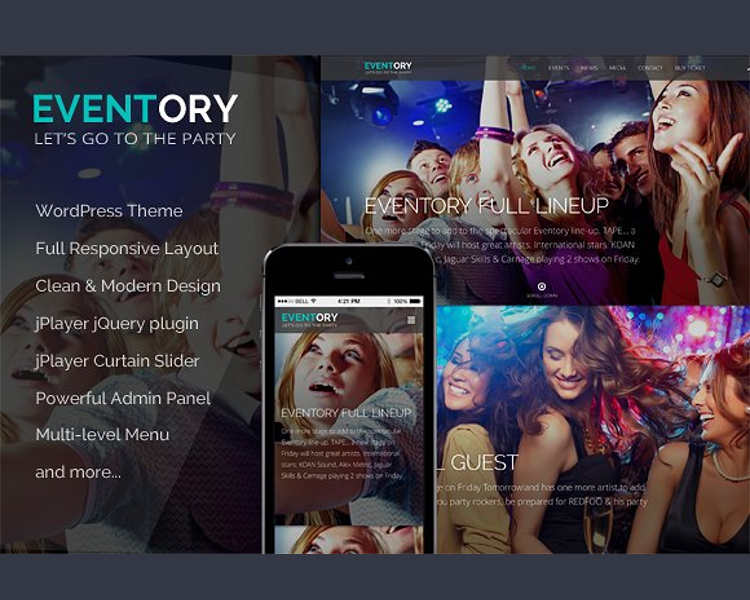 Music WordPress Mobile Template