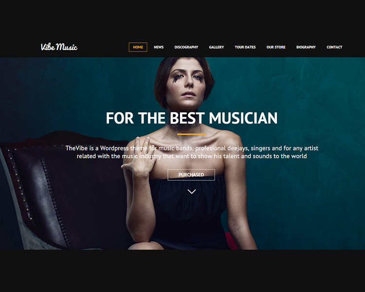 Music WordPress Responsie Template