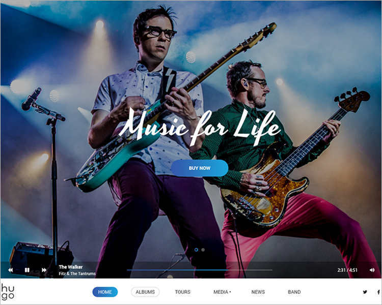 Music WordPress Site Template
