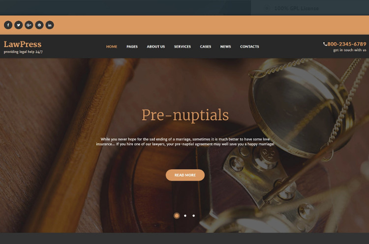 New Law firm WordPress Templates