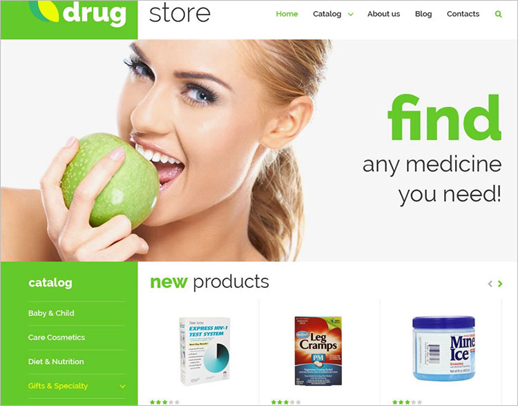 Online Medicine Joomla Templates