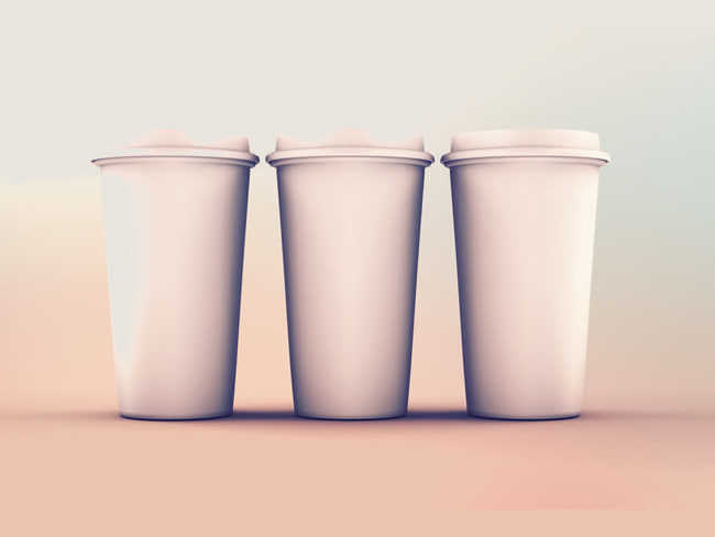 Paper Cups Mockup PSD