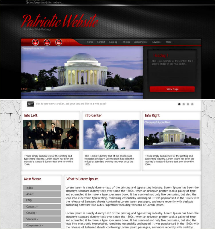 Patriotic Word Press Theme