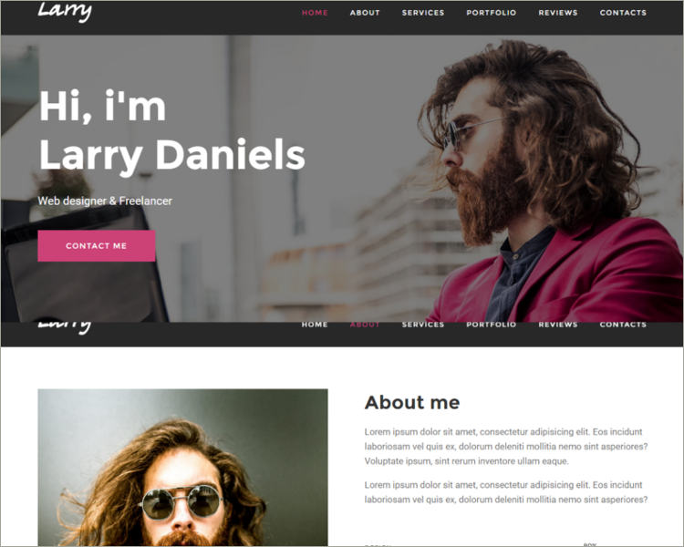 Personal Onepage Template