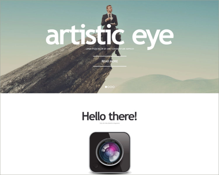 Photographer Responsive Website Template