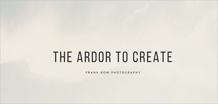 Photography Portfolio Theme Templates