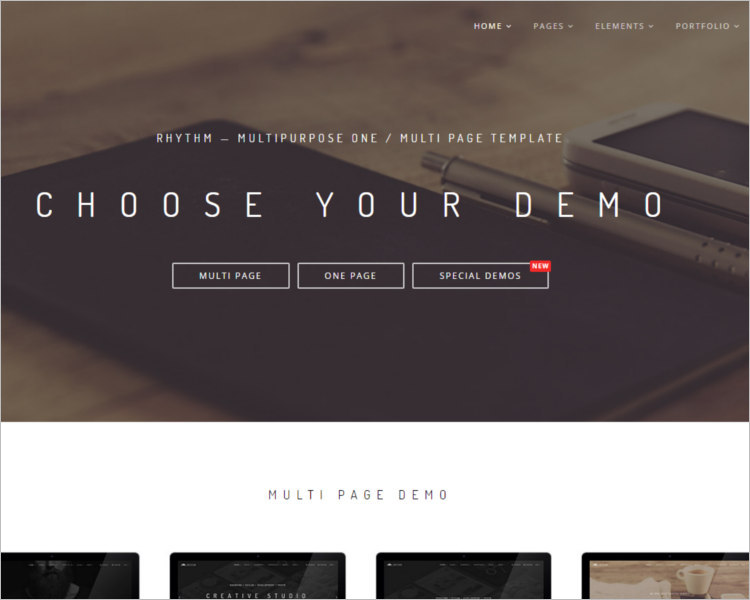 Photography WordPress template