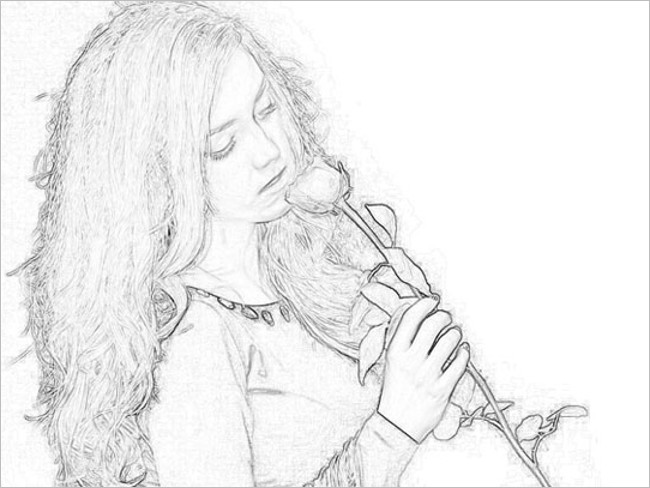 Plain Pencil Photoshop Drawing