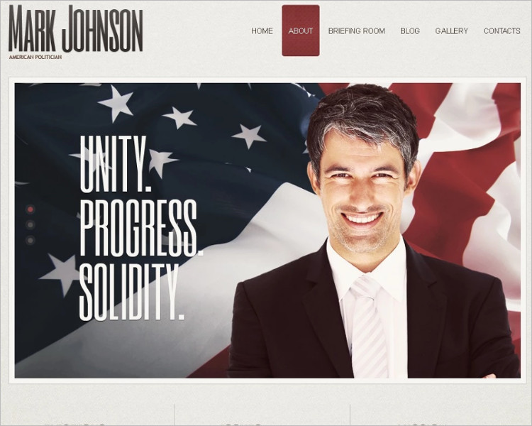 Political Candidate Guide Joomla Template