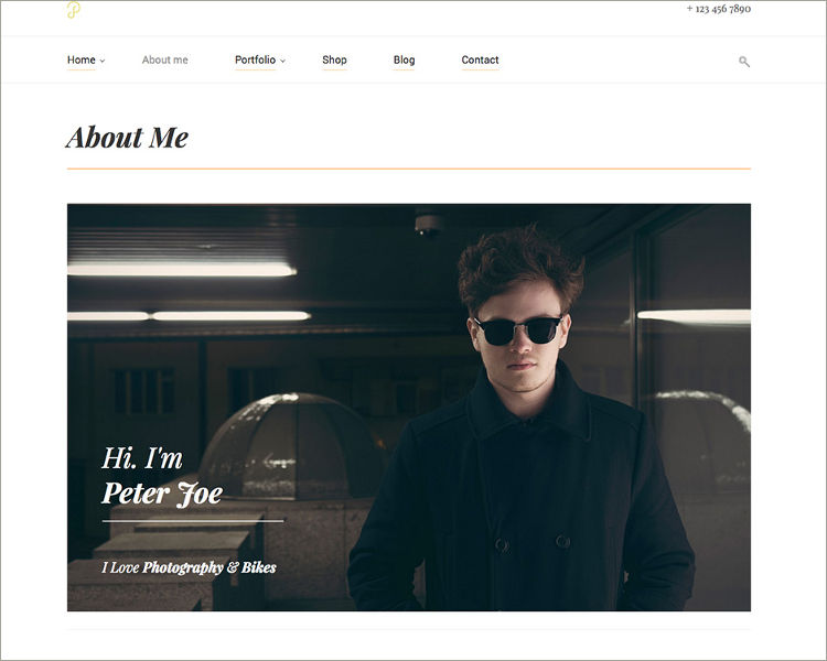 Portfolio Clean Minimalistic Site Template