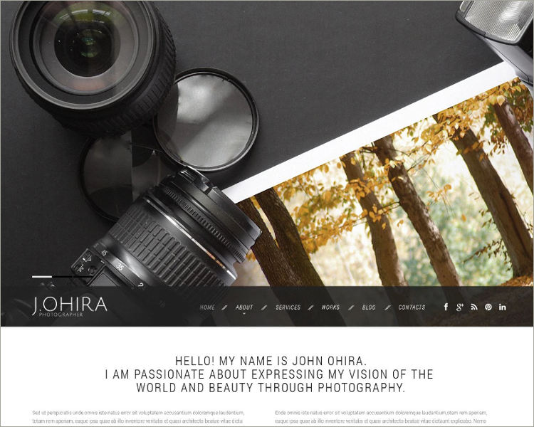 Portfolio Responsive Website Theme