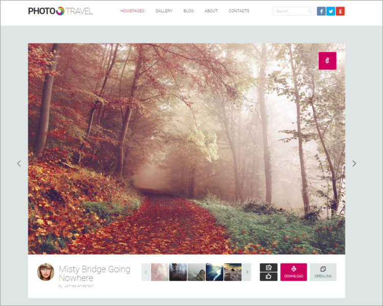Premium Photo HTML5 Template