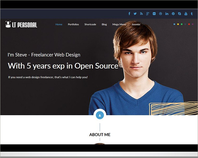 Profile Joomla template