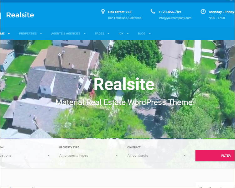 Real Estate WordPress Theme